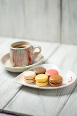 コーヒーとマカロン
