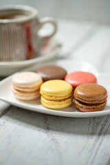 コーヒーとマカロン