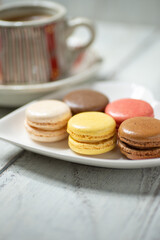 コーヒーとマカロン