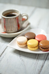 コーヒーとマカロン