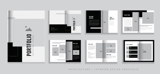 Portfolio Design, Architecture Interior Portfolio Design, Multipurpose uses Portfolio Design template