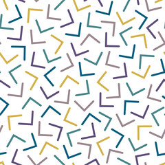 Vector abstract seamless textile pattern - creative design. Colorful geometric repeatable background