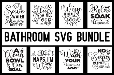 Bathroom svg bundle