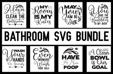 Fototapeta premium Bathroom svg bundle