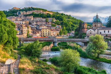 Fototapeta premium Scenic view of the Old Town of Cosenza, Calabria, Italy