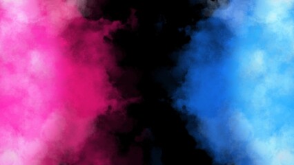 Double smoked light effect blue and pink on dark background 