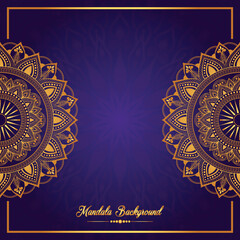 Luxury mandala golden circle frame transparent with vintage gold circular pattern