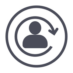Account, profile, refresh, reload icon