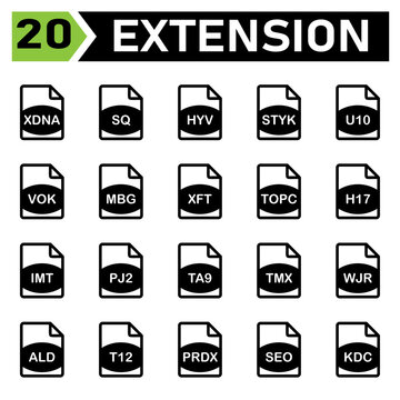 file extension icon include xdna, sq, hyv, styk, u10, vok, mbg, xft, topc, h17, imt, pj2,ta9, tmx, wjr, ald, t12, prdx, seo, kdc,