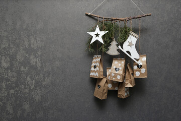 advent calendar background new year