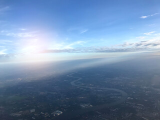 Fototapeta na wymiar view from the plane