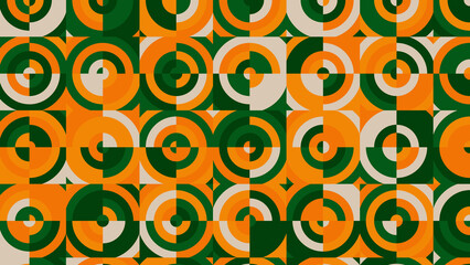 green, yellow geometric pattern, seamless wallpaper for fabric, tile, tablecloth