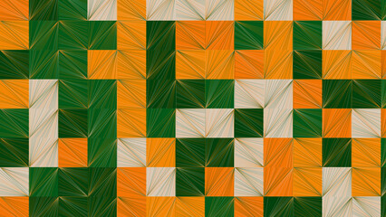 green, yellow geometric pattern, seamless wallpaper for fabric, tile, tablecloth