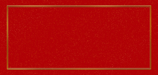 フレーム　ゴールド　背景　赤　ダスト（金色）