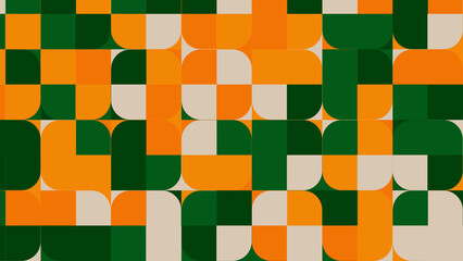 green, yellow geometric pattern, seamless wallpaper for fabric, tile, tablecloth