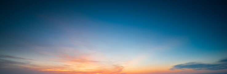 Colorful sky at sunset time 