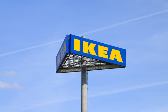 IKEA Berlin Store, IKEA Logo, a Swedish-founded international group . September 4, 2022