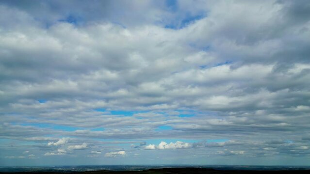 Beautiful sky for sky replacement - drone photography