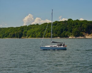 sailing ship yacht in the sea