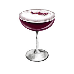 Isolated mocktail decorated with lime and fresh strawberries, No alcohol mocktail. Juice and drink for party png file isolate. 