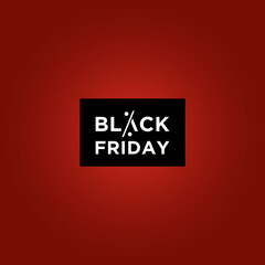 Black Friday sale logo design with modern typography, discount tag, percent symbol, and abstract vector elements for shop, store, banner, flyer, online promo, and retail advertising.