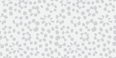 Floral illustration background. Seamless pattern.Vector. 花のイラストパターン