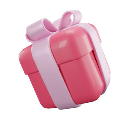 Gift Box.3D Cute Red Gift Box