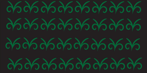 black background and green tree