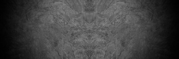 Old wall texture cement dark black gray  background abstract grey color design are light with white gradient background.