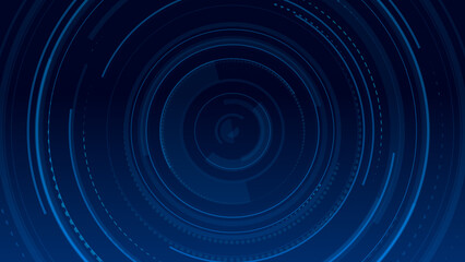 Abstract circle blue future technology background.