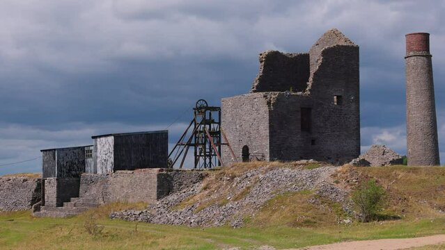 Ancient Ruins of Magpie Mine in the Peak District - travel photography