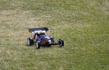 Fototapeta premium A Radio Controlled Model of a Fast Racing Car.