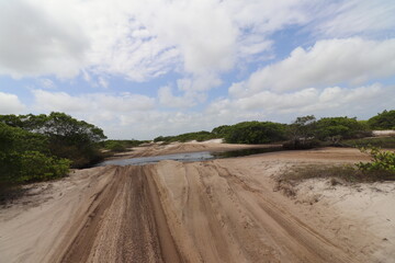 Car river Crossing - Lençóis Maranheses Brazil