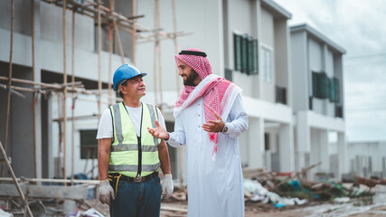 Arab Muslims are engaged in architecture business and are architects.Saudi manager organizes...