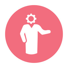 Businessman, settings, specialist, work icon