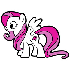 Kids Coloring Pages, Cute Unicorn Character Vector illustration Ai And Image