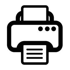 Icon of Printer. Flat style
