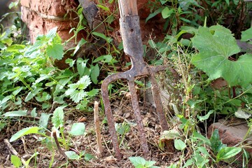 Construction site with an interesting object