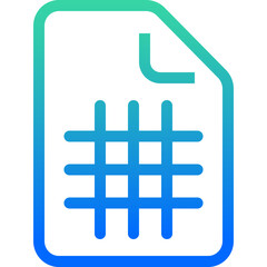 business sheet icon