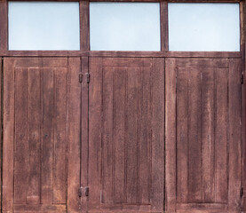 old wooden window vintage design