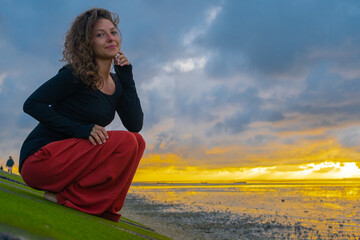 Frau am Wattenmeer (AG) - Ostsee