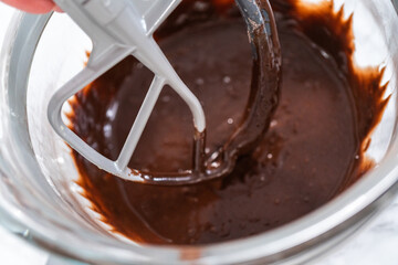 Chocolate ganache cupcake