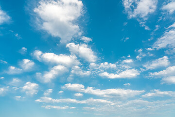 Beautiful clouds in the blue sky