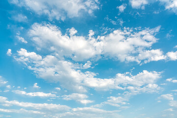 Naklejka na ściany i meble Beautiful clouds in the blue sky