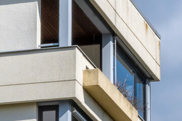 part of a facade of a building