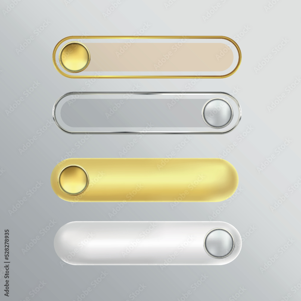 Canvas Prints buttons set web download on background color white 4
