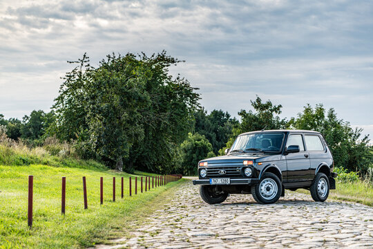 Lada Niva, model year 2021 in the nature, Prague, Czech Republic, 22. 8. 2021	