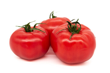 tomatoes isoled on a white background