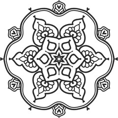 Ornamental mandala design