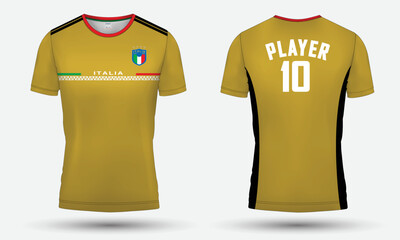 Italy jersey design. Jersey Design for the Italy football team. Jersey design and mockup 